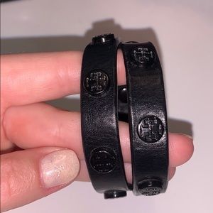Black Tory Burch Wrap Bracelet